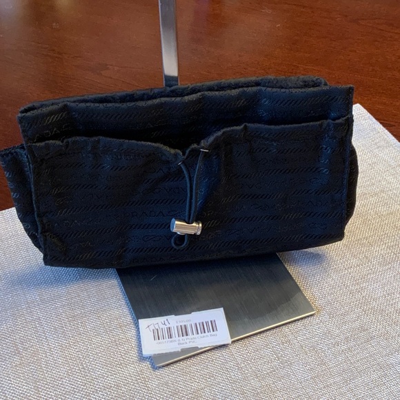 Prada Black Tessuto Nylon drawstring Clutch Bag - Picture 2 of 10